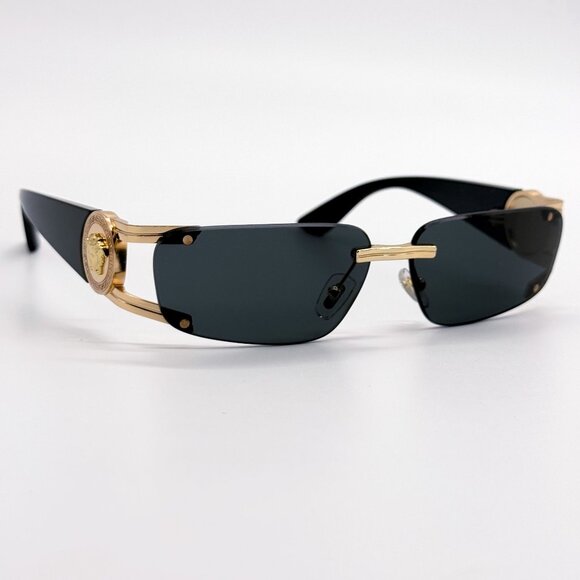NEW VERSACE SUNGLASSES VE2291 1002/87 BLACK WOMEN EYEWEAR VE2291 100287 main image 4